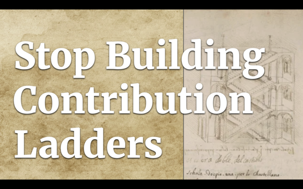 A sketch by Leonardo Da Vinci of an elaborate double-helix staircase.