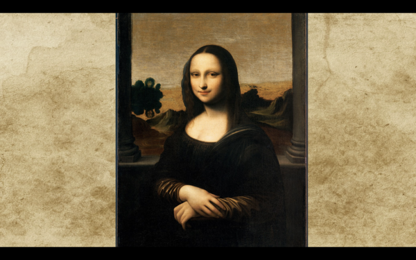 A painting of the Mona Lisa by Leonardo Da Vinci. Or is it?